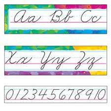 Check out our great selection of letters & numbers classroom decorations & bulletin board supplies. Alphabet Lines For Classroom Cursive Alphabet Charts