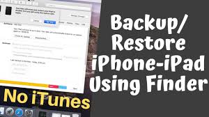 How To Backup Restore Iphone Ipad On Macos Big Sur Catalina Using Finder Without Itunes Youtube