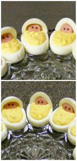 Newborn Babies Deviled Eggs Baby Shower Recipe 3 8 5 Recept Recept Babyshower Ideer For Babyshower