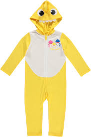 Pinkfong Baby Shark Baby Boys Cosplay Hooded Costume Coverall Romper 6 12 Months Walmart Com