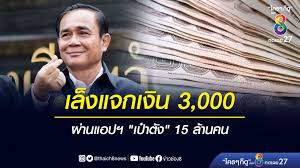 แจกเงิน 3000 บาท เตรียมเปิดลงทะเบียนผ่านเว็บไซด์ www. à¸£ à¸à¸šà¸²à¸¥à¹€à¸¥ à¸‡à¹à¸ˆà¸à¹€à¸‡ à¸™à¸­ à¸à¸„à¸™à¸¥à¸° 3 000 à¸œ à¸²à¸™à¹à¸­à¸›à¸¯ à¹€à¸› à¸²à¸• à¸‡ 15 à¸¥ à¸²à¸™à¸„à¸™ à¸‚ à¸²à¸§à¸Š à¸­à¸‡ 8