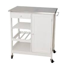 Desserte Mobile 86 X 48 X H 87 Cm Blanc Autres 10000165868 Mobilier De Salon Meubles D Appoint Meuble Cuisine