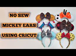 How to make mickey mouse ears. No Sew Mickey Ears Using Cricut Diy Disney Mouse Ears Youtube