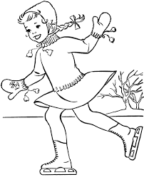 Keep your kids busy doing something fun and creative by printing out free coloring pages. Girl Skating Coloring Sheet Winter Topcoloringpages Net
