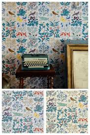 Birds And Butterflies Wallpaper Apothecary S Garden Wallpaper Wallpaper Leaf Wallpaper Floral Wallpaper