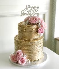 Elegant Rose Gold Birthday Cake Ideas Gold Cake Elegant Birthday Cakes Gold Birthday Cake Gold Wedding Cake