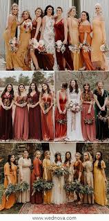 Mixing Fabrics Bridesmaid Dresses 12 Ideas To Pull It Off Beautifully Fall Bridesmaid Dresses Velvet Bridesmaid Dresses Winter Bridesmaid Dresses