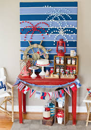 4th Of July Party Ideas With A Nautical Twist Hostess With The Mostess 4th Of July Decorations July Crafts 4th Of July Party