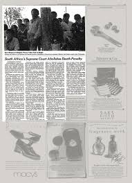 Court of south africa (en); South Africa S Supreme Court Abolishes Death Penalty The New York Times