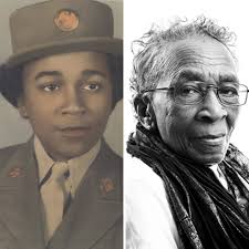Meet Elizabeth Barker Johnson. A World War II pioneer and member of the  6888th Central Postal Directory Battalion, the all-black battalion of the  Women's Army Corps, who helped move more than 7