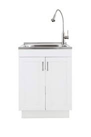 Maybe you would like to learn more about one of these? Zuhne 24 Inch White Pre Assembled Soft Close Laundry Utility Cabinet With Stainless Steel Sink And Flexible Spring Dual Function Faucet Mixer Buy Online In Burkina Faso At Burkinafaso Desertcart Com Productid 103034218