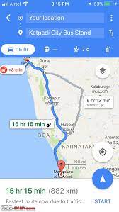 Distance From Mangalore To Pune Mumbai - Mangalore : Route Queries - Team-Bhp