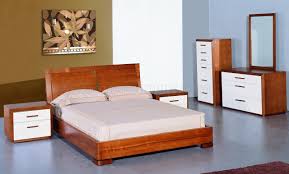 American country #1 bedroom set in natural you've found vermont's largest selection of bedroom styles including shaker, mission, craftsman, modern, contemporary, bow front, arts. Teak And White Lacquer Finish Modern Two Tone Bedroom Set