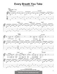 How To Play Every You Every Me On Guitar Every Breath You Take The Police By Sting Guitar Tabs Guitar Tabs Songs Guitar Strumming