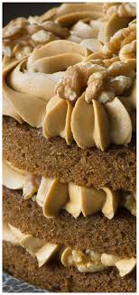 Coffee And Walnut Cake Three Layers Of Delicious Coffee Sponge Packed Full Of Chopped Walnuts And Topped With Coffee And Walnut Cake Coffee Cake Walnut Cake