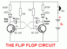 Analog Flip Flop Circuit Diagram Electronics Circuit Electronic Schematics Electronic Circuit Design