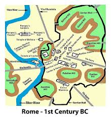 A Map Of Rome S 7 Hills Showing Where Roads Monuments And Such How Did The Geography Of The Hills Infl Ancient Rome Map Rome Map Ancient History Archaeology