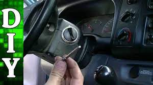 Lift the upper cover until its snaps are released, then remove it, followed by the lower cover. How To Remove And Replace An Ignition Lock Cylinder Dodge Dakota Sport Youtube
