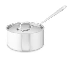 All Clad D3 Tri Ply Stainless Steel Saucepan Stainless Steel Cookware Stainless Steel Steel