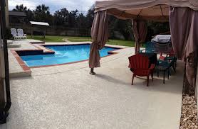 We have hundreds of deck pictures with various designs. Change The Look Of Your Pool Deck With Concrete Resurfacing Capital Concrete Coatings
