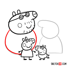 How To Draw Peppa Pig S Family Together Sketchok 1280x720 how to draw peppa pig characters step by step easy drawing. how to draw peppa pig s family together