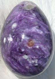 Charoite Egg Rare Purple Gemstone Siberia Crystals And Gemstones Charoite Purple Gemstone