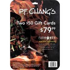 Chang's gift card, use the options provided below (phone number, website, store locations). P F Chang S Restaurant Two 50 Gift Cards Costco