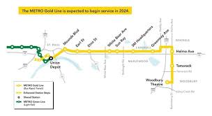 Eleven stations run along the gold line, with stops at the qatar national museum, souq waqif, sport city (for khalifa international stadium) and al aziziyah (for villaggio mall). East Metro S Transit Time Is Coming Newscut Minnesota Public Radio News