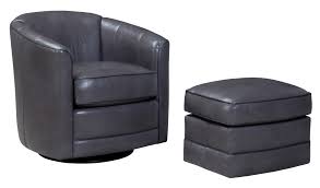 A classic martino black leather chair and ottoman is ideal for most rooms, providing a touch of minimalist chic, and being comfortable enough to sink into. Smith Brothers 506 Swivel Chair And Ottoman Set Wayside Furniture Chair Ottoman Sets