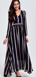 Black And White Vertical Striped Dress Outfit Vertical Striped V Neck Empire Waist Maxi Dress Vertical Striped Maxi Dress Stripped Maxi Dresses Vertical Striped Dress Outfit