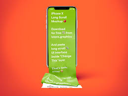 Free Iphone Long Scroll Fabric Mockup On Behance In 2020 Mockup Iphone Mockup Free Iphone