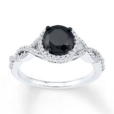Check spelling or type a new query. Black Diamond Ring 1 1 5 Ct Tw Round Cut 10k White Gold Kay