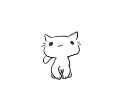 Black And White Cat Drawing Png Large Png 500 460 Dancing Cat Cat Drawing Cat Gif