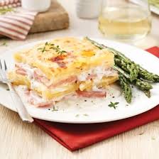 Gratin De Pommes De Terre Au Jambon A La Mijoteuse 5 Ingredients 15 Minutes Pork Crockpot Recipes Food Pork Recipes