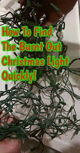 How To Find The Bad Light Bulb On A Set Of Christmas Lights Christmas Lights Christmas Tree Bulbs Fix Christmas Lights