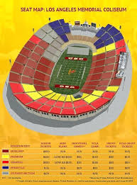 Usc Stadium Seating Gallery For Football Seating Chart Memorial