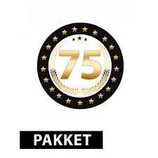 75 Jaar Feestartikelen Pakket Fun En Feest