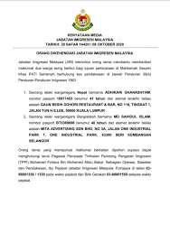 Savesave jabatan imigresen malaysia for later. Kenyataan Media Jabatan Jabatan Imigresen Malaysia Facebook