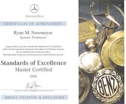 Maybe you would like to learn more about one of these? Mercedes Benz Master Certified Certificates Newmoyer Mercedes Specialist