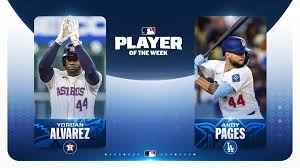 Alvarez, Pages Named Players of the Week
