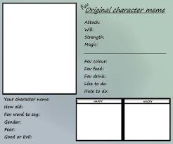 Fav Original Character Meme By Joakaha On Deviantart Character Template Memes Character Names