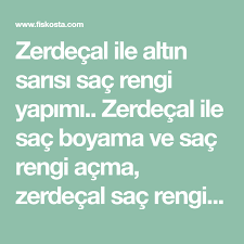 zerdecal ile altin sarisi sac rengi yapimi zerdecal ile sac boyama ve sac rengi acma zerdecal sac rengini acar mi zerdecal papatya ozlu sac acici losyon