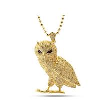 King Ice Gold Cz Owl Necklace Gold Chains For Men Mens Beaded Necklaces Mens Gold Chain Necklace