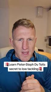 How to tackle low in rugby, Secret revealed 😱🔥 Check out Pieter-Steph du  Toit and Dan Lydiate trick to dropping their height so fast despite being  big players. Take a look at their knee drop and shin ...