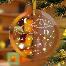 Personalized Virgo Christmas Ornament, Virgo Ornament, Virgo Christmas  Gift, Unique Ornament, Gift for Virgo, Astrology Gift, Zodiac Gift