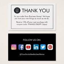 Impress clients & business partners with business cards from shutterfly. Custom Thank You For Your Order Business Cards Zazzle Com Order Business Cards Business Cards Minimal Thank You For Your Orders