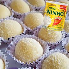 Brigadeiro Branco De Leite Em Po Comidinhas Do Chef Recipe Breakfast Cookies Gluten Free Gluten Free Cookies Gluten Free Muffin Recipes
