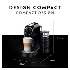 Nespresso also makes a citiz+milk machine which includes an attached frother. Nespresso Citiz Milk Espresso Machine By De Longhi With Aeroccino Milk Frother Black Best Buy Canada