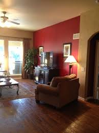 Here S A Red Accent Wall With The Gold I Was Talking About Maroon Living Room Living Room Red Burgundy Living Room