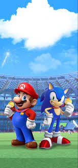 Mario Sonic At The Olympic Games Phone Wallpaper Hedgehog Art Mario Characters Phone Wallpaper